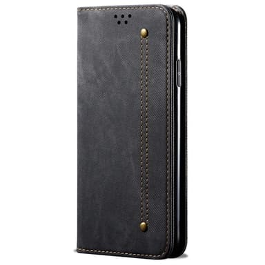 SKALO Samsung S25 Jeans Plånboksfodral - Svart
