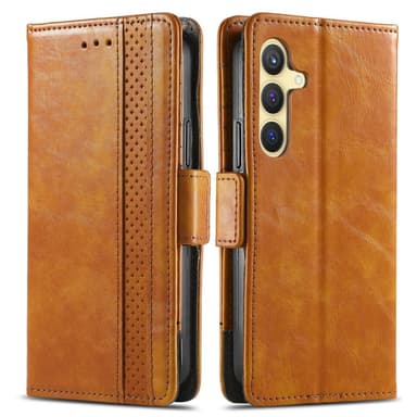 SKALO Samsung S25 CASENEO 002 Premium Plånboksfodral - Khaki