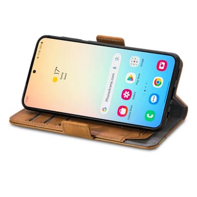 SKALO Samsung S25 CASENEO 002 Premium Plånboksfodral - Khaki