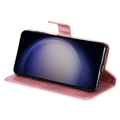 SKALO Samsung S25 Klassisk Dragkedja Plånboksfodral - Rosa