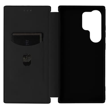 SKALO Samsung S25 Ultra Carbon Fiber Plånboksfodral - Svart