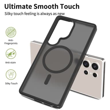 SKALO Samsung S25 Ultra Skin-touch Hybrid Skal - Rosa