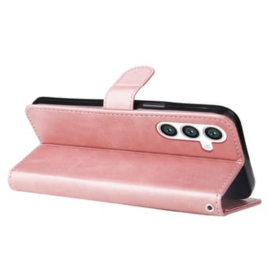 SKALO Samsung S25 Klassisk Dragkedja Plånboksfodral - Rosa