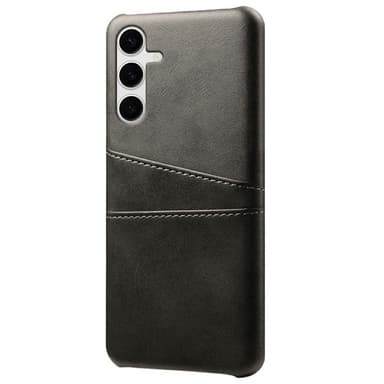 SKALO Samsung S25+ PU-Läder Korthållare Skal - Svart