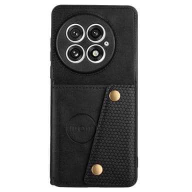 SKALO OnePlus 13 PU-Läder 2-Kortfack Skal - Svart
