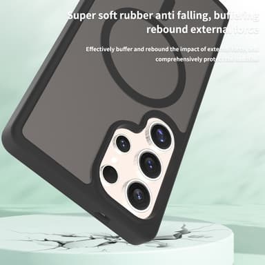 SKALO Samsung S25 Ultra Skin-touch Hybrid Skal - Rosa