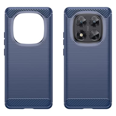 SKALO Xiaomi Redmi Note 14 Pro 5G Armor Carbon Skal - Blå