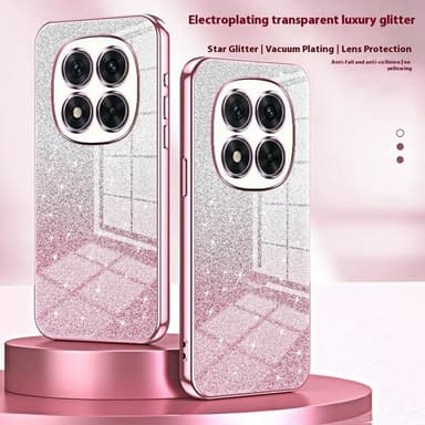 SKALO Xiaomi Redmi Note 14 Pro 5G Electroplating Glitter Skal - Lila