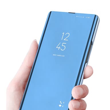 SKALO Samsung S25 Clear View Plånboksfodral - Guld