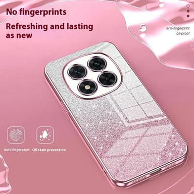 SKALO Xiaomi Redmi Note 14 Pro 5G Electroplating Glitter Skal - Lila