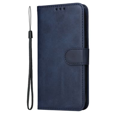 SKALO Xiaomi Redmi Note 14 4G PU-läder Plånboksfodral - Blå