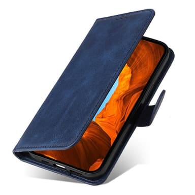 SKALO Xiaomi Redmi Note 14 4G PU-läder Plånboksfodral - Blå