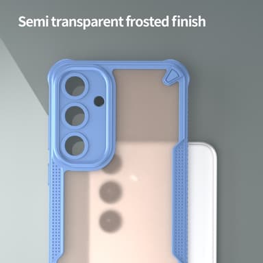 SKALO Samsung S25+ Armor Hybrid Frosted Skal - Blå