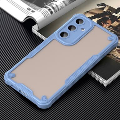 SKALO Samsung S25+ Armor Hybrid Frosted Skal - Blå