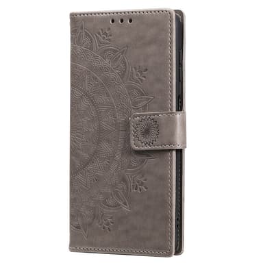 SKALO Samsung S25+ Mandala Plånboksfodral - Grå