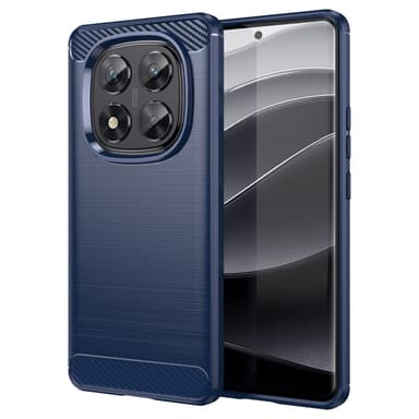 SKALO Xiaomi Redmi Note 14 Pro 5G Armor Carbon Skal - Blå