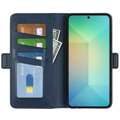 SKALO Samsung S25 Premium ID Plånboksfodral - Blå