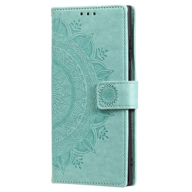 SKALO Samsung S25+ Mandala Plånboksfodral - Turkos