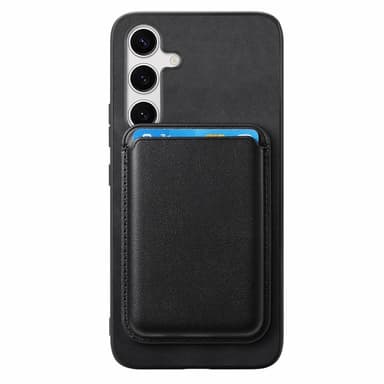 SKALO Samsung S25+ 2-i-1 PU-Läder Skal+Korthållare - Svart