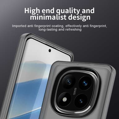 SKALO Xiaomi Redmi Note 14 Pro 5G Candy Series Hybrid Skal - Svart