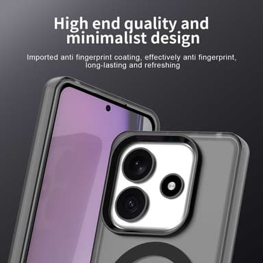SKALO Xiaomi Redmi Note 14 5G Candy Series Hybrid Skal - Svart