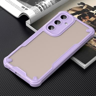 SKALO Samsung S25+ Armor Hybrid Frosted Skal - Lila
