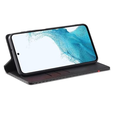 SKALO Samsung S25+ LC.IMEEKE Carbon Fiber Plånboksfodral - Svart