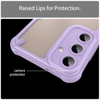 SKALO Samsung S25+ Armor Hybrid Frosted Skal - Lila
