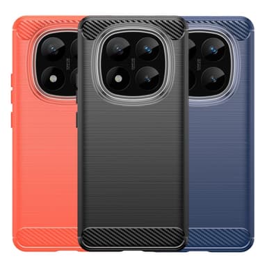 SKALO Xiaomi Redmi Note 14 Pro 5G Armor Carbon Skal - Blå