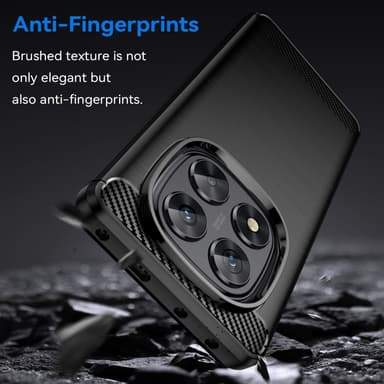 SKALO Xiaomi Redmi Note 14 Pro 5G Armor Carbon Skal - Svart