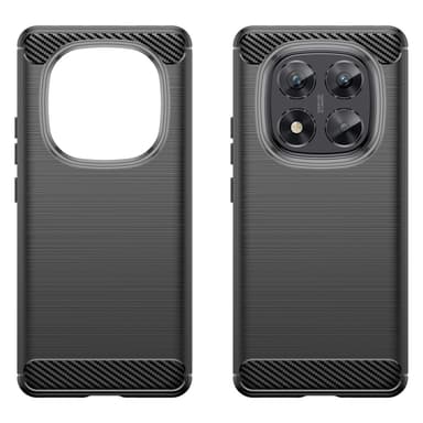 SKALO Xiaomi Redmi Note 14 Pro 5G Armor Carbon Skal - Svart