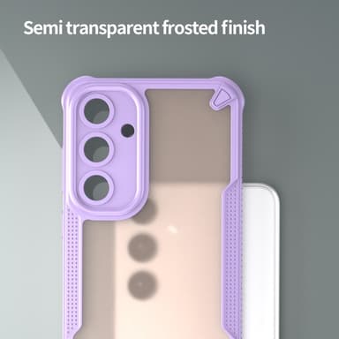 SKALO Samsung S25+ Armor Hybrid Frosted Skal - Lila