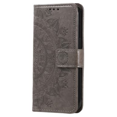 SKALO Xiaomi Redmi Note 14 4G Mandala Plånboksfodral - Grå