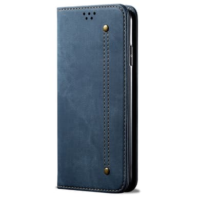 SKALO Xiaomi Redmi Note 14 Pro+ 5G Jeans Plånboksfodral - Blå