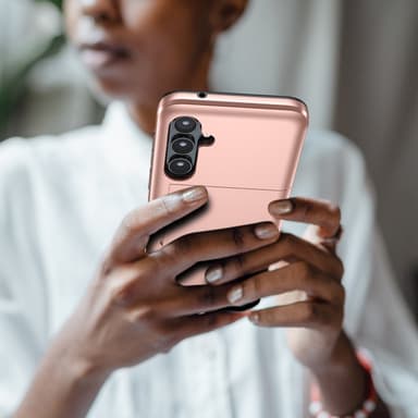 SKALO Samsung S25 Armor Korthållare Skal - Svart