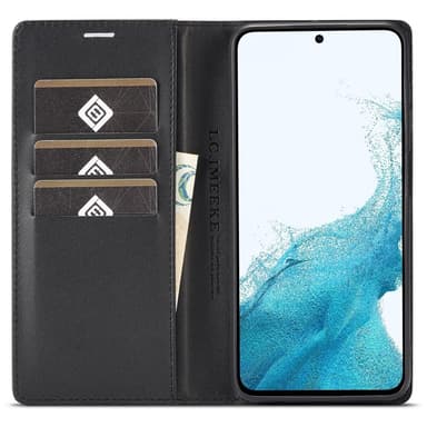 SKALO Samsung S25+ LC.IMEEKE Carbon Fiber Plånboksfodral - Svart