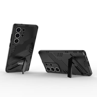 SKALO Samsung S25 Ultra Armor Hybrid Punk Skal - Svart