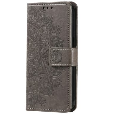 SKALO Xiaomi Redmi Note 14 5G Mandala Plånboksfodral - Grå