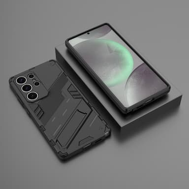 SKALO Samsung S25 Ultra Armor Hybrid Punk Skal - Svart