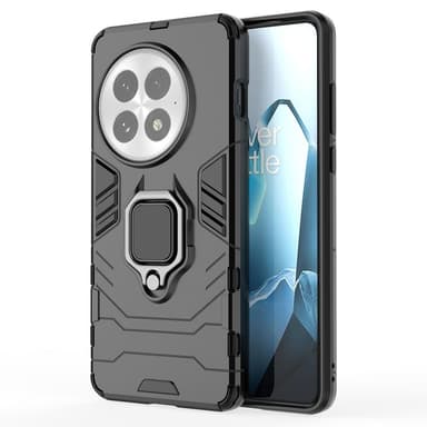 SKALO OnePlus 13 Armor Metallring Skal - Svart
