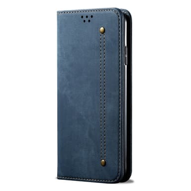 SKALO OnePlus 13 Jeans Plånboksfodral - Blå