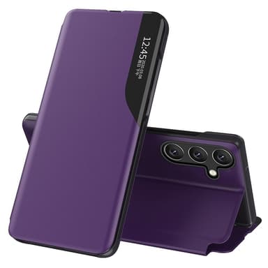 SKALO Samsung S25 Clear View Window Fodral - Lila