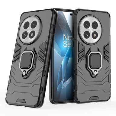 SKALO OnePlus 13 Armor Metallring Skal - Svart