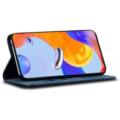 SKALO OnePlus 13 Jeans Plånboksfodral - Blå