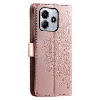 SKALO Xiaomi Redmi Note 14 4G Mandala Plånboksfodral - Roséguld
