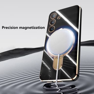 SKALO Samsung S25 Guldring Skal - Vit