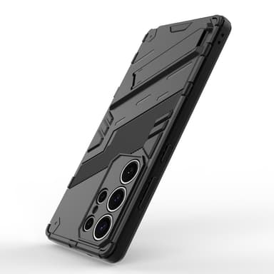 SKALO Samsung S25 Ultra Armor Hybrid Punk Skal - Svart