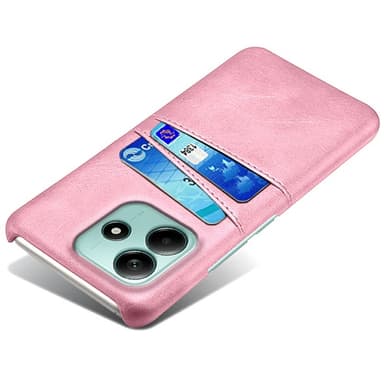 SKALO Xiaomi Redmi Note 14 5G PU-Läder Korthållare Skal - Roséguld