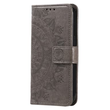 SKALO OnePlus 13R Mandala Plånboksfodral - Grå