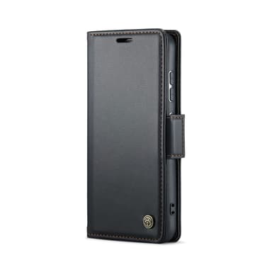 CaseMe Samsung S25 023 Series PU-Läder Plånboksfodral - Svart